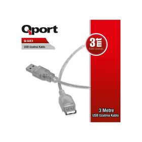 Qport Q-UZ3 3 m USB Uzatma Kablosu