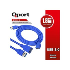 Qport Q-UZ3018 1.8 m USB 3.0 Uzatma Kablosu