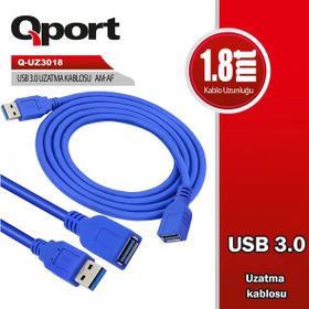 Qport Q-UZ3018 1.8 m USB 3.0 Uzatma Kablosu