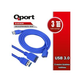 Qport Q-UZ3030 3 m 3.0 USB Uzatma Kablosu