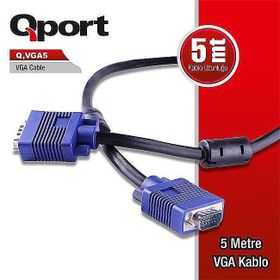 Qport Q-VGA5 Erkek Monitör Kablo