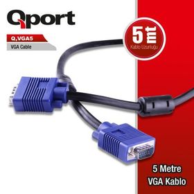 Qport Q-VGA5 Erkek Monitör Kablo