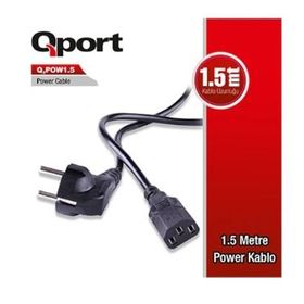 Qport QPOW1.5 1.5 mt PC Power Kablosu