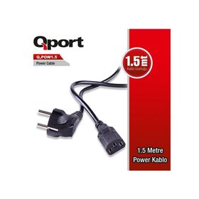 Qport QPOW1.5 1.5 mt PC Power Kablosu