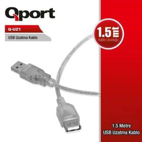 Qport QUZ1 1.5 mt USB Uzatma Kablosu