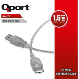Qport QUZ1 1.5 mt USB Uzatma Kablosu