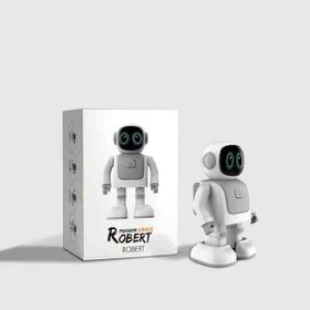 QPrint Dans Robotu Robert Beyaz Eğlenceli Öğretici Oyun Arkadaşı Bluetooth Hoparlör
