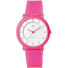 Q&Q Vq94j011y Pembe Plastik Kordon Kadın Kol Saati