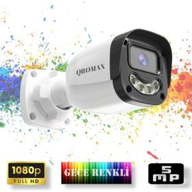 Qromax 2304W Gece Renkli Gösteren Full HD 5MP Lensli 4 Ultra Warm Ledli Güvenlik Kamerası