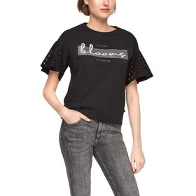 Q/S designed by - s.Oliver Siyah Kadın T-shirt