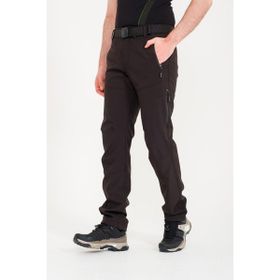 Q&Steinbock Kaunas Siyah Softshell Kışlık Erkek Outdoor Pantolonu