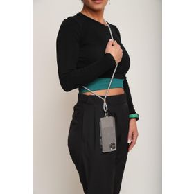 Qu Kristal Taşlı Telefon Askısı