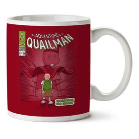Quailman Doug Çizgi Kahraman Baskılı Kupa