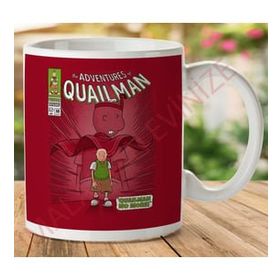 Quailman Doug Çizgi Kahraman Baskılı Kupa