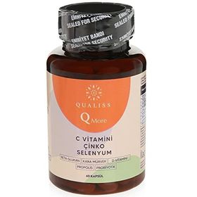 Qualiss Q More C Vitamini Çinko Selenyum 60 Kapsül