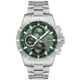 Quantum HNG1067.380 Gri Yeşil Kadran 47 mm Erkek Kol Saati