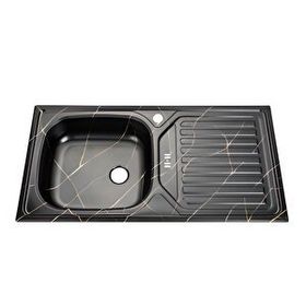 Quasar 43.5x86 Siyah Sol Eviye