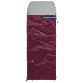 Quechua MH100 Koyu Kırmızı 10 Derece Konfor Çocuk Outdoor Uyku Tulumu