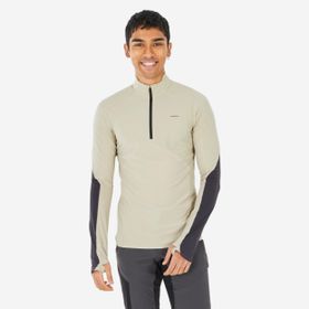 Quechua MH500 Gri Uzun Kollu Erkek Outdoor T-Shirt