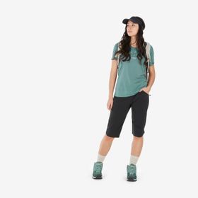 Quechua MH500 Yeşil Kadın Outdoor Tshirt