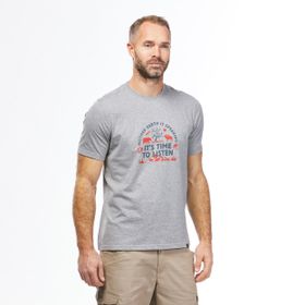 Quechua NH100 Gri Kısa Kollu Erkek Outdoor T-Shirt
