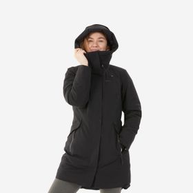 Quechua NH500 Siyah -10 Derece Su Geçirmez Kadın Outdoor Kışlık Mont