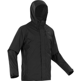 Quechua NH500 Siyah Erkek Outdoor Yağmurluk