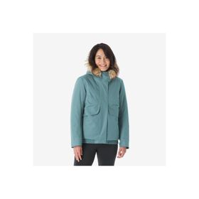 Quechua NH500 Su Geçirmez Yeşil -8 Derece Kadın Outdoor Kışlık Mont