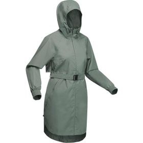 Quechua Raincut Haki Kadın Outdoor Yağmurluk