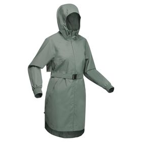 Quechua Raincut Haki Kadın Outdoor Yağmurluk