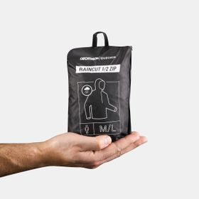Quechua Raincut Siyah Erkek Outdoor Yağmurluk