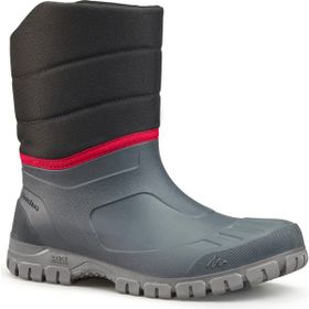 Quechua SH100 Su Geçirmez Siyah Erkek Outdoor Kar Botu