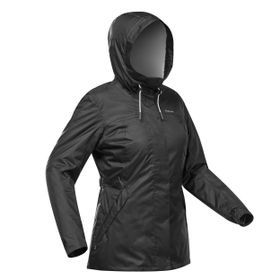 Quechua Siyah SH100 WARM Kadın Kar Montu