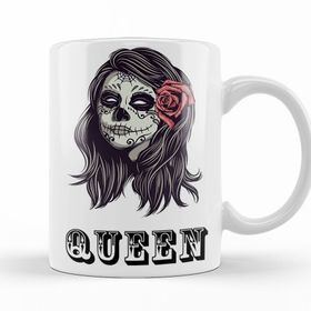 Queen Baskılı Porselen Kupa Bardak