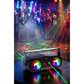Quenlite QD-145 RGB Led Lazer Disko Topu Sahne Işık Projektörü