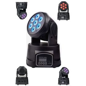 Quenlite Wash-107 7x10 W RGBW DMX Moving Head Robot Sahne Işık Sistemi
