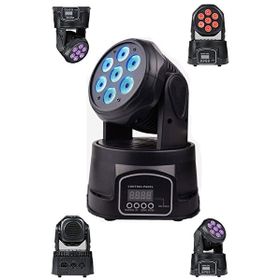 Quenlite Wash-107 7x10 W RGBW DMX Moving Head Robot Sahne Işık Sistemi