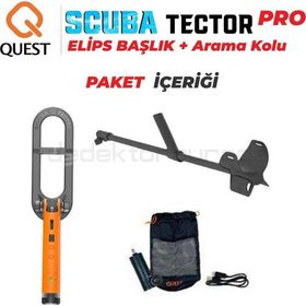 Quest Metal Detectors Scuba Tector PRO Su Altı Dedektörü&Arama Kollu Sahil Arama Dedektörü