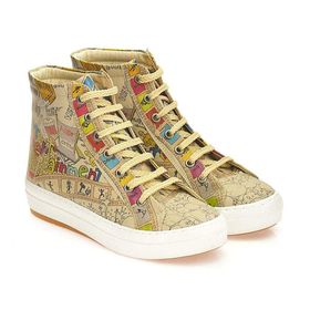 Quick Life CW2025 Çok Renkli Desenli Kadın Sneaker Bot
