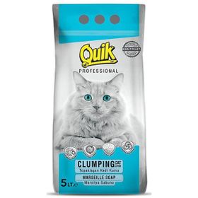 Quik 5 lt Marsilya Sabunlu İnce Taneli Bentonit Kedi Kumu