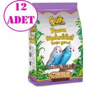 Quik 6x400 gr Kabuksuz Muhabbet Kuşu Yemi