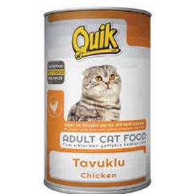 Quik Adult Tavuk Etli 415 gr Yetişkin Kedi Konservesi
