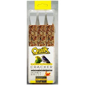 Quik Ballı 3 Adet Muhabbet Kuşu Krakeri