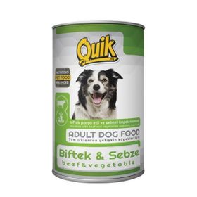 Quik Biftek ve Sebzeli 415 gr Köpek Maması Konservesi