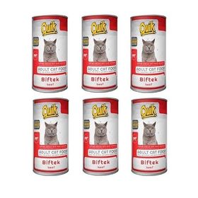 Quik Biftekli 6x415 gr Kedi Konserve Maması