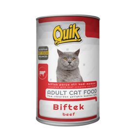Quik Kuzu Etli ve Pirinçli 6x415 gr Kedi Konserve