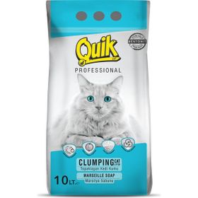 Quik Marsilya Sabunu Kokulu Bentonit Ince 10 lt Kedi Kumu