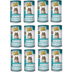 Quik Somonlu Karidesli 12x415 gr Yetişkin Kedi Konservesi