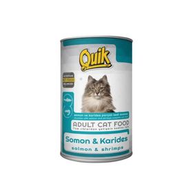 Quik Somonlu Karidesli 6x415 gr Yetişkin Kedi Konservesi