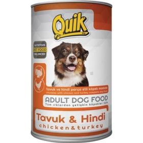 Quik Tavuk ve Hindili Yetişkin Konserve 415 gr Köpek Maması